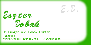 eszter dobak business card
